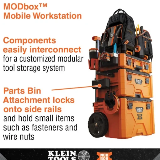 Klein Tools MODbox Parts Bin Rail Attachment 54815MB