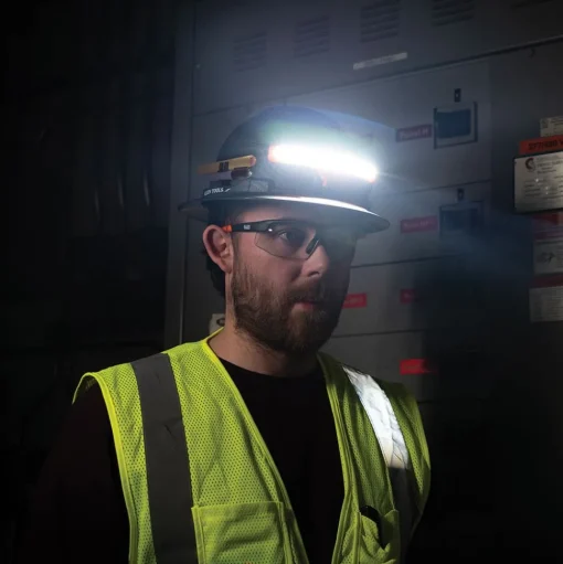 Klein Wide-Beam Headlamp with Mount for Hard Hat KHH56308