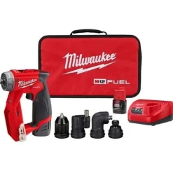 M12 FUEL Installation Drill/Driver Kit w/ M12 FUEL 1/4" Straight Die Grinder Bundle
