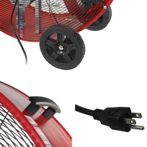 Maxx Air 42" Drum Fan 13,300 CFM 2-Speed Belt Drive BF42BDRED