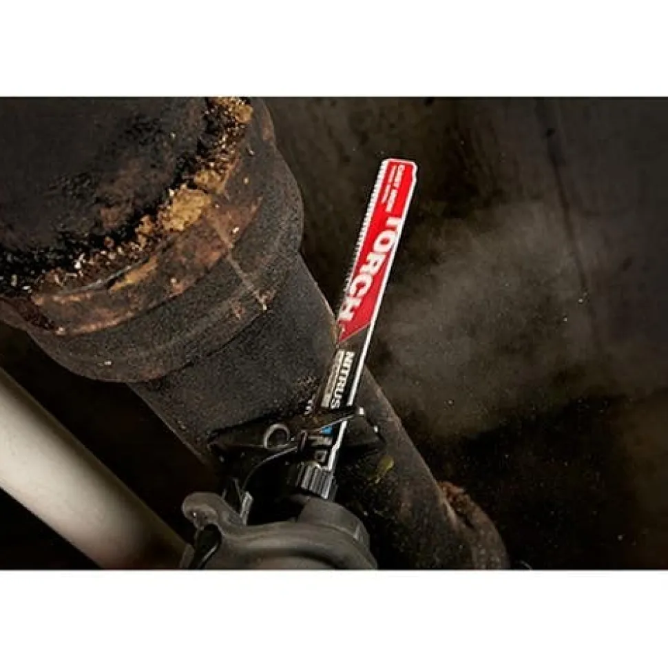 Milwaukee 6" 7 TPI NITRUS Carbide CAST IRON Torch Sawzall Blade (Each) 48-00-5261