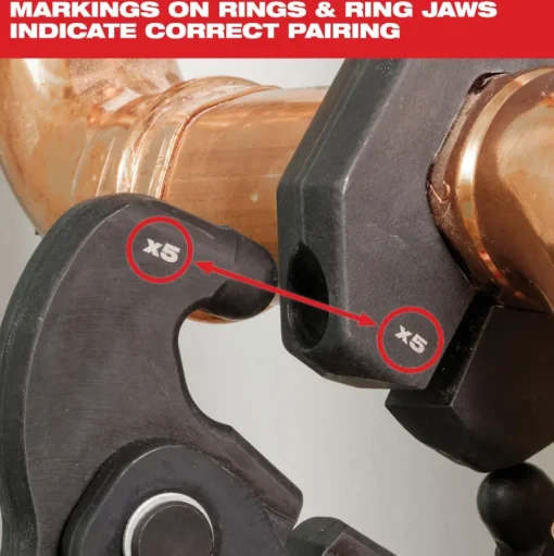 Milwaukee 1-1/4" CTS-V Pivoting Press Ring for M18 & M12 FORCE LOGIC Press Tools 49-16-2653X