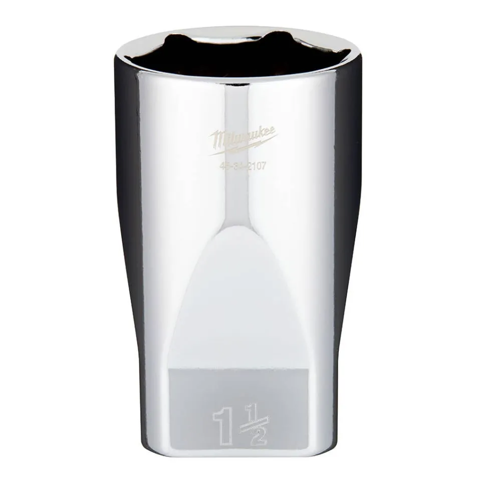 Milwaukee 1/2" Drive 1-1/2" Deep 6-Point Chrome Socket 45-34-2107