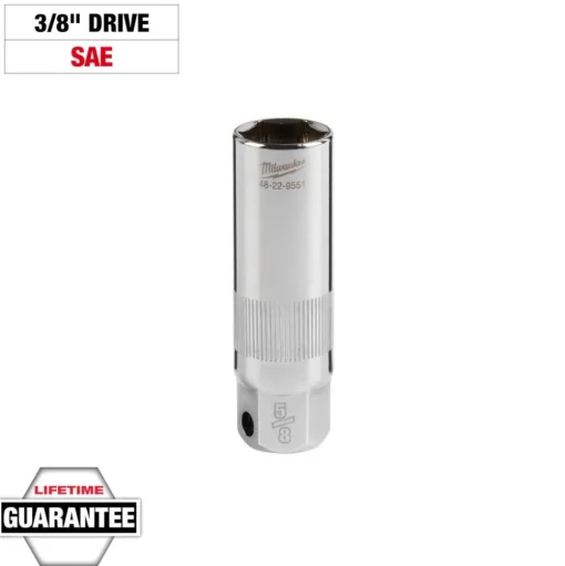 Milwaukee 3/8" Drive 5/8" Spark Plug Socket 48-22-9551