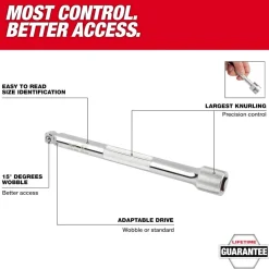 Milwaukee 3/8" Drive 6" Wobble Extension 43-24-9205