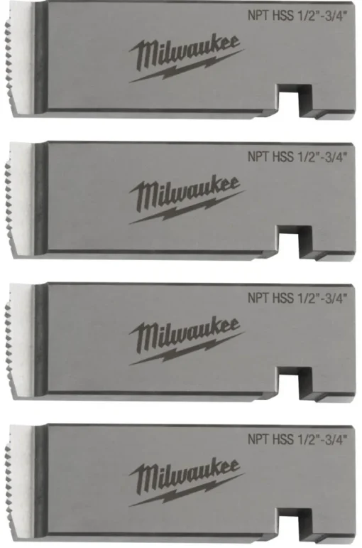 Milwaukee 1/2"-3/4" HIGH SPEED FOR STAINLESS NPT Universal Pipe Threading Dies 48-36-1205