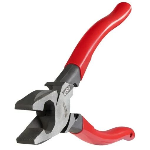 Milwaukee 9" Lineman's Dipped Grip Pliers w/ Thread Cleaner (USA) MT500T