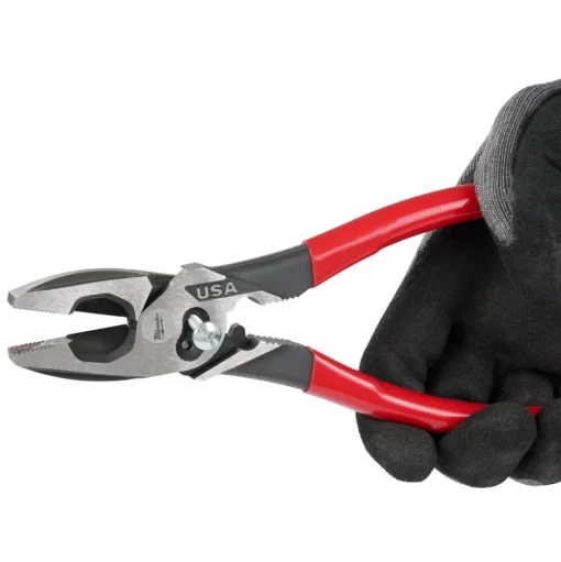 Milwaukee 9" Lineman's Dipped Grip Pliers w/ Crimper & Bolt Cutter (USA) MT500C
