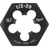 Milwaukee 1/2"-20 NF 1-Inch Hex Threading Die 49-57-5362