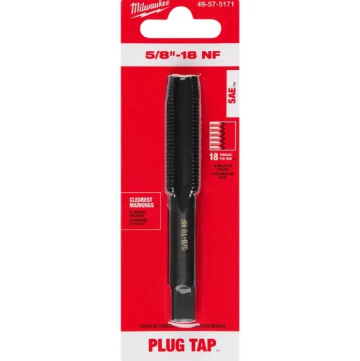 Milwaukee 5/8"-18 NF Straight Flute Plug Tap 49-57-5171