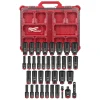 Milwaukee 36 Piece SHOCKWAVE Impact Duty 3/8" Drive Metric & SAE PACKOUT Deep Socket Set 49-66-6805