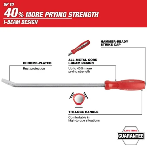 Milwaukee 12" Pry Bar 45-74-9212