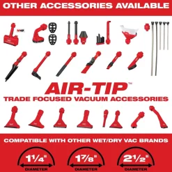 Milwaukee AIR-TIP Rotating Corner Brush Tool Vacuum Attachment 49-90-2021