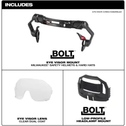Milwaukee BOLT Eye Visor - Clear Dual Coat Lens 48-73-1410