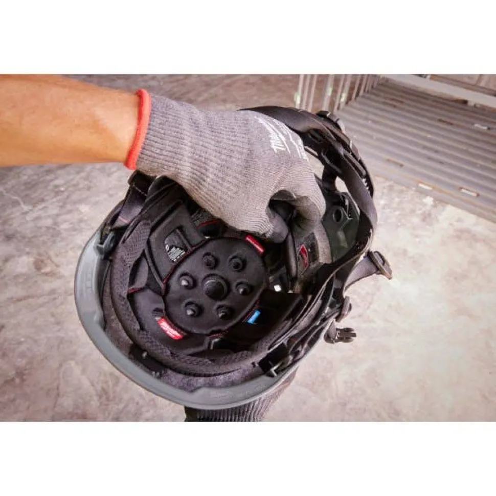 Milwaukee BOLT Type 2, Class E Unvented Safety Helmet w/ IMPACT ARMOR Liner - Red 48-73-1359