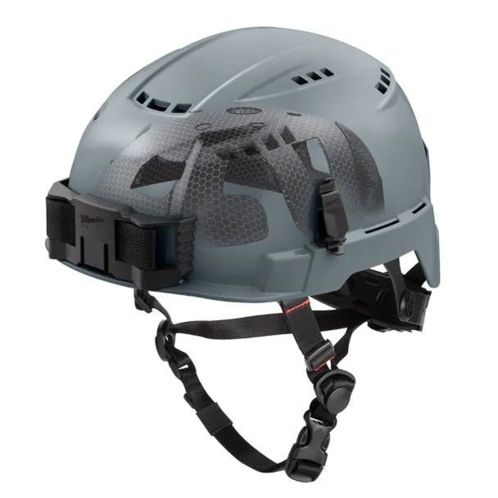 Milwaukee BOLT Type 2, Class C Vented Safety Helmet w/ IMPACT ARMOR Liner - Grey 48-73-1378