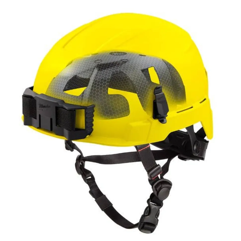 Milwaukee BOLT Type 2, Class E Unvented Safety Helmet w/ IMPACT ARMOR Liner - Yellow 48-73-1353