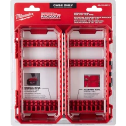 Milwaukee Customizable Medium PACKOUT Compatible Case for Impact Driver Accessories 48-32-9921