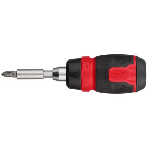 Milwaukee 8-in-1 Ratcheting Compact Multi-Bit Screwdriver 48-22-2913