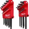 Milwaukee 22-Key Ball End L-Key Set - SAE/Metric 48-22-2187