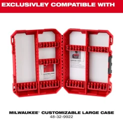 Milwaukee Large PACKOUT Compatible Case Rows for Impact Driver Accessories 5PK 48-32-9935
