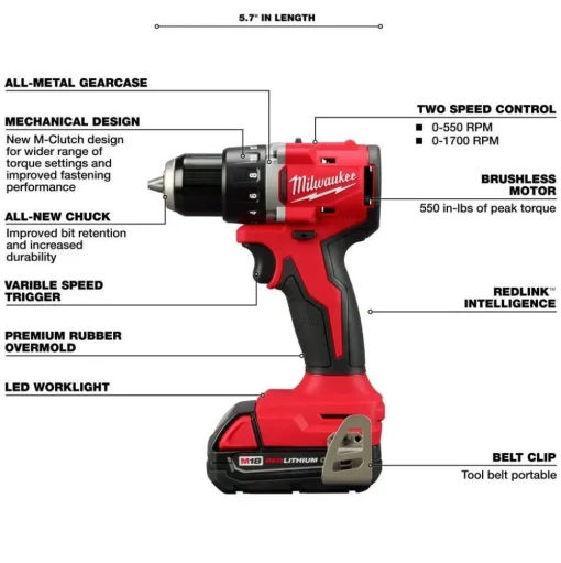Milwaukee M18 Compact Brushless 2-Tool Combo Kit & M18 HACKZALL Recip Saw