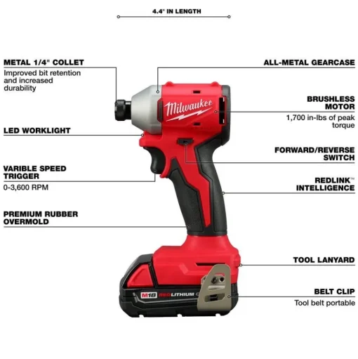 Milwaukee M18 Compact Brushless 2-Tool Combo Kit & M18 HACKZALL Recip Saw