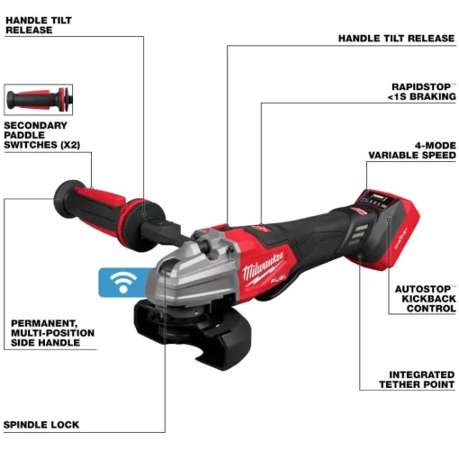 Milwaukee M18 FUEL 5" Dual-Trigger Angle Grinder Brake Paddle (Bare Tool) 2986-20