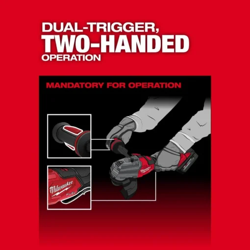 Milwaukee M18 FUEL 5" Dual-Trigger Angle Grinder Brake Paddle (Bare Tool) 2986-20