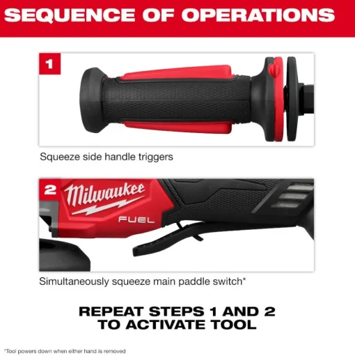 Milwaukee M18 FUEL 5" Dual-Trigger Angle Grinder Brake Paddle (Bare Tool) 2986-20