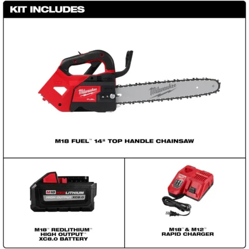 Milwaukee M18 FUEL 14" Top Handle Chainsaw Kit 2826-21T