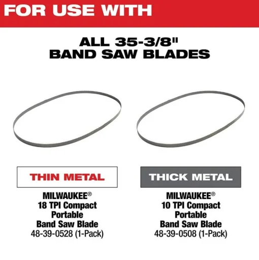 Milwaukee M18 FUEL Compact Band Saw Kit & M18 FUEL 4-1/2" / 5" Variable Speed Braking Grinder, Paddle Switch No-Lock