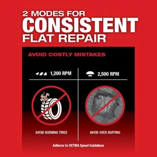 Milwaukee M12 FUEL Low Speed Tire Buffer 2409-20