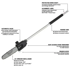 Milwaukee M18 FUEL QUIK-LOK Hedge Trimmer, Edger, 10