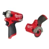 Milwaukee M12 FUEL SURGE 1/4" Hex Hydraulic Driver & 3" Compact Cut Off Tool Bare Tool Bundle