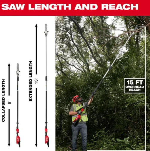 Milwaukee M18 Fuel Telescoping Pole Saw Kit 3013-21