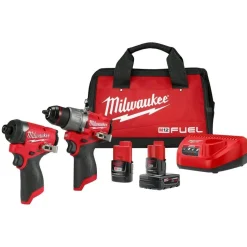 Milwaukee M12 FUEL 2-Tool Combo Kit & M12 3/8" Ratchet