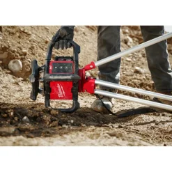 Milwaukee M18 Red Exterior Rotary Laser Level Kit w/ Receiver 3701-21