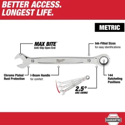 Milwaukee 7MM Metric Ratcheting Combination Wrench 45-96-9307
