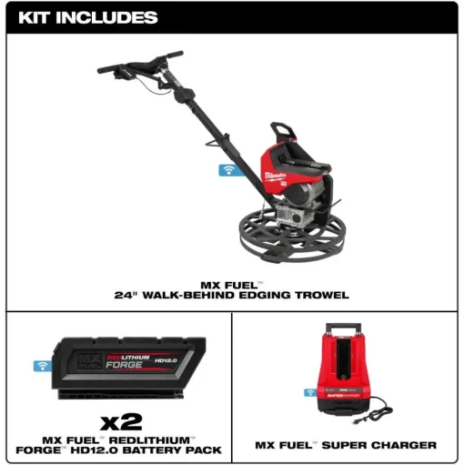 Milwaukee MX FUEL 24" Walk-Behind Edging Trowel MXF324-2HD