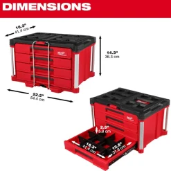 Milwaukee PACKOUT 4 Drawer Tool Box 48-22-8444