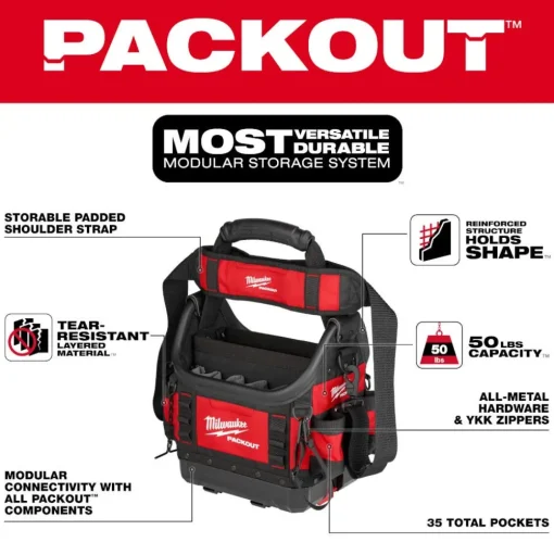 Milwaukee PACKOUT 10" Structured Tote 48-22-8311