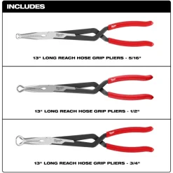 Milwaukee 3PC Long Reach Hose Grip Pliers Set 48-22-6563