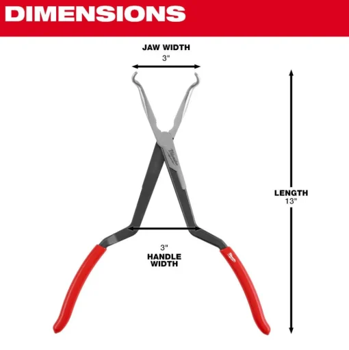 Milwaukee 3PC Long Reach Hose Grip Pliers Set 48-22-6563