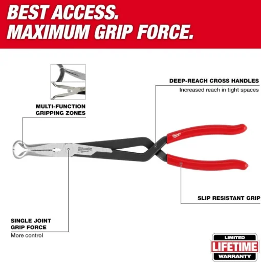 Milwaukee 3PC Long Reach Hose Grip Pliers Set 48-22-6563