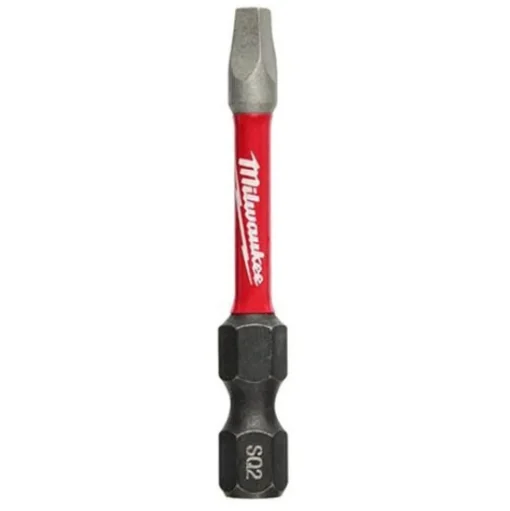 Milwaukee Shockwave 2" Impact Square Recess #2 Bit (2 Pack) 48-32-4972