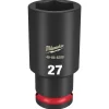 Milwaukee Shockwave Impact Duty 1/2" Drive 27mm Deep 6 Point Socket 49-66-6288