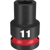 Milwaukee Shockwave Impact Duty 1/2" Drive 11mm Standard 6 Point Socket 49-66-6243
