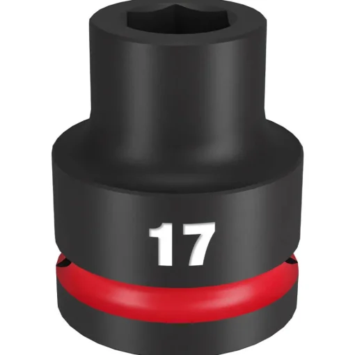 Milwaukee Shockwave Impact Duty 3/4" Drive 17mm Standard 6 Point Socket 49-66-6356