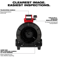 Milwaukee Tool 200’ Mid-Stiff Modular Pipeline Inspection Reel 3975-20